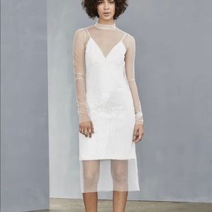 NWT AMSALE Layered Sequin Shift Dress